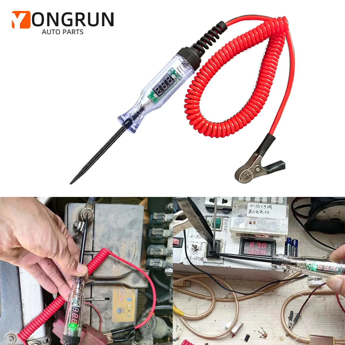 Circuit Test Pencil - 6V-24V/5V-90V Otomotiv Devre Test Cihazı Dijital