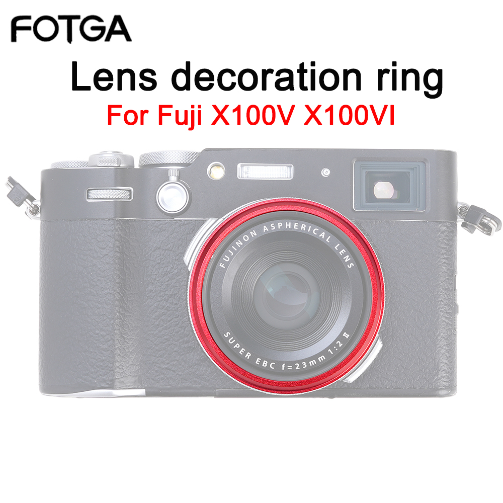 Fujifilm Camera X100Vi - FOTGA Lens Dekorasyon Halkası Fuji X100V