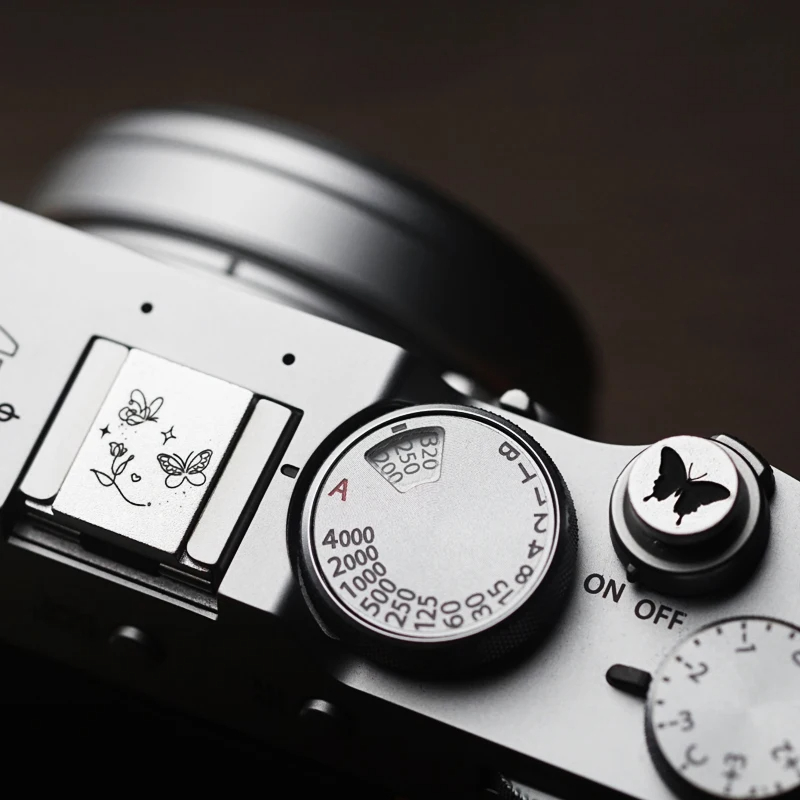 Fujifilm Camera X100Vi - Metal sıcak ayakkabı kapağı deklanşör düğmesi