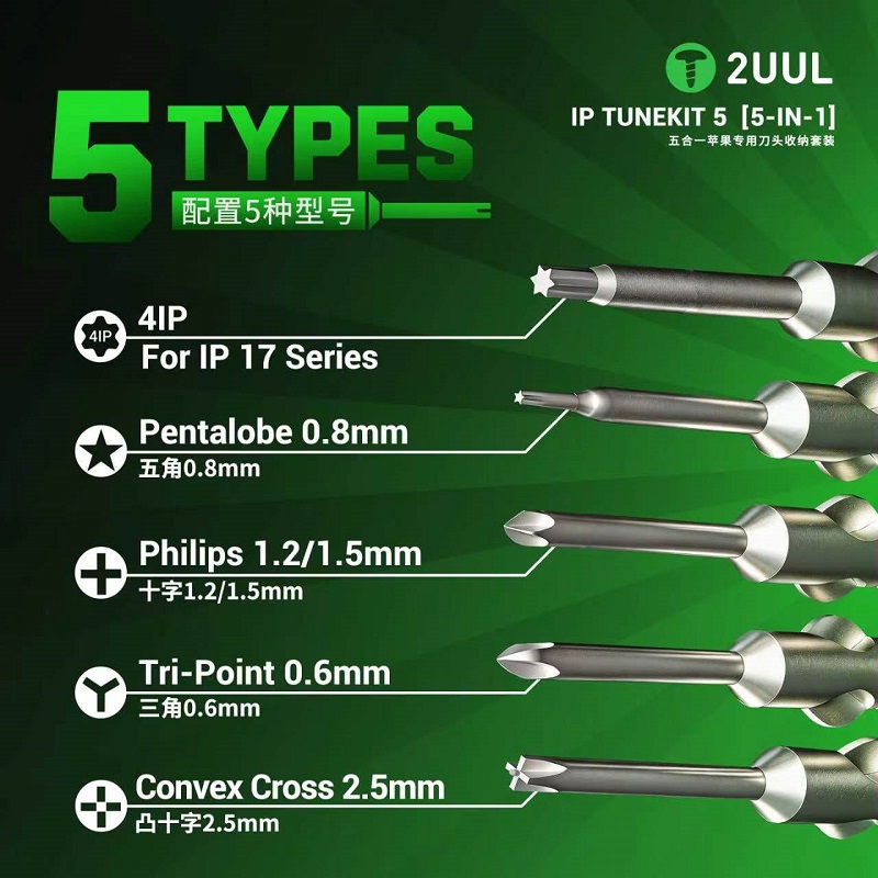 2UUL SD22 KAKA Torklu Tornavid - Pentalobe Screwdriver Set incelemesi ve fiyatı